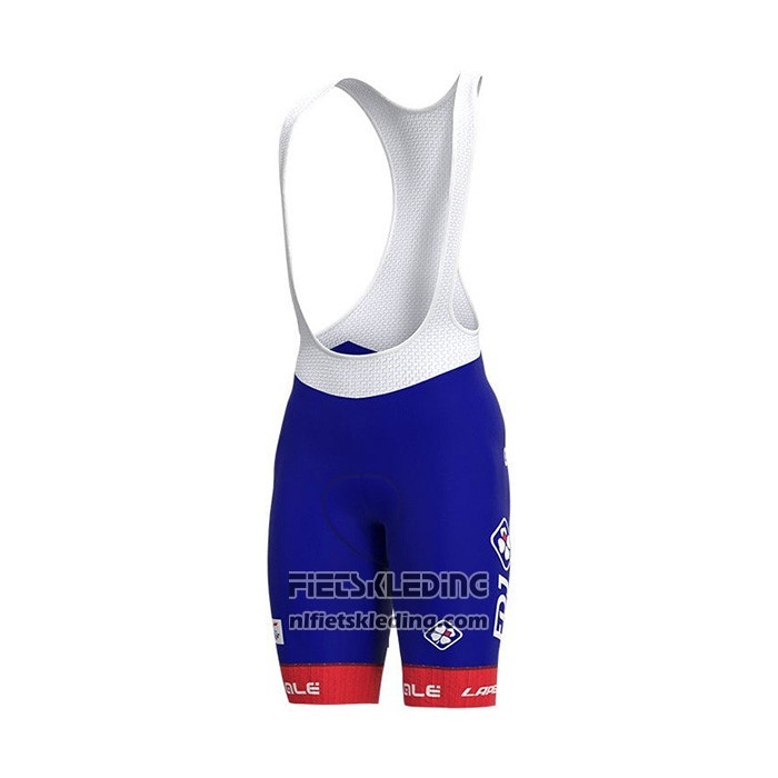 2022 Fietskleding Groupama Fdj Rood Blauw Korte Mouwen en Koersbroek
